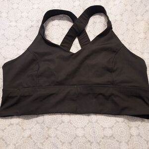 Avia Black Cross-Back Sports Bra